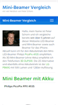 Mobile Screenshot of mini-beamer-vergleich.de
